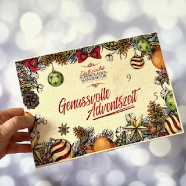 PREMIUM Adventskalender befüllt mit 24 edlen Pralinen